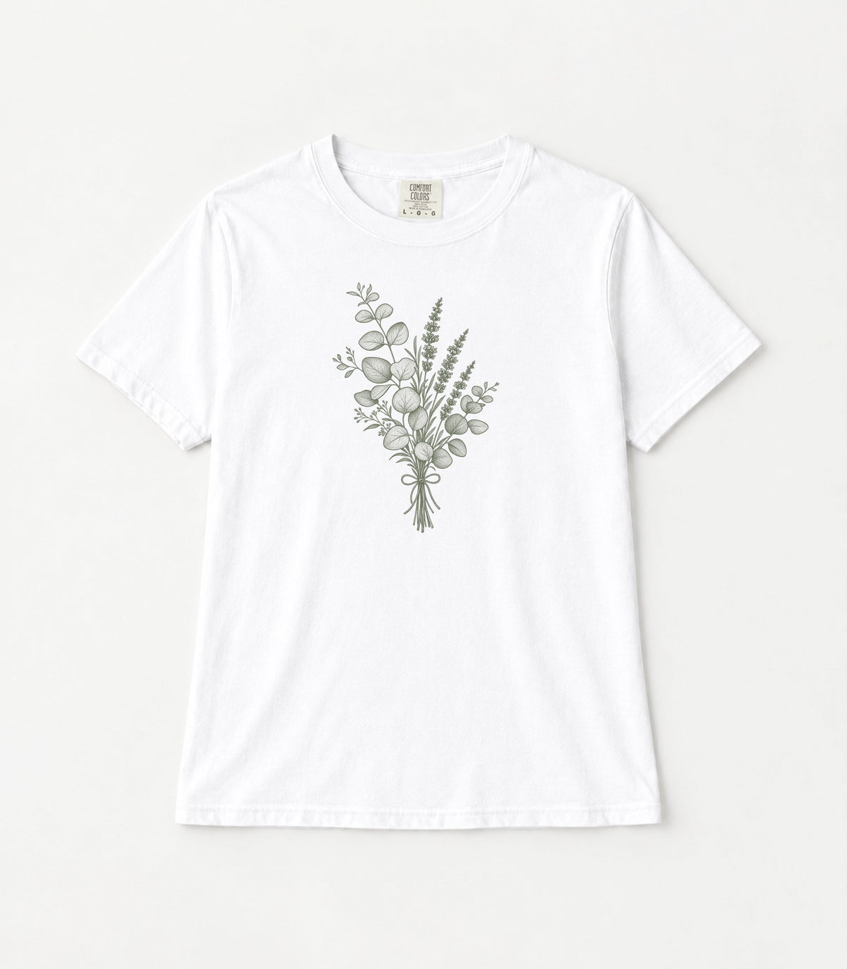 Botanical Bouquet Women's Garment-Dyed T-Shirt | Relaxed Unisex Cotton Tee