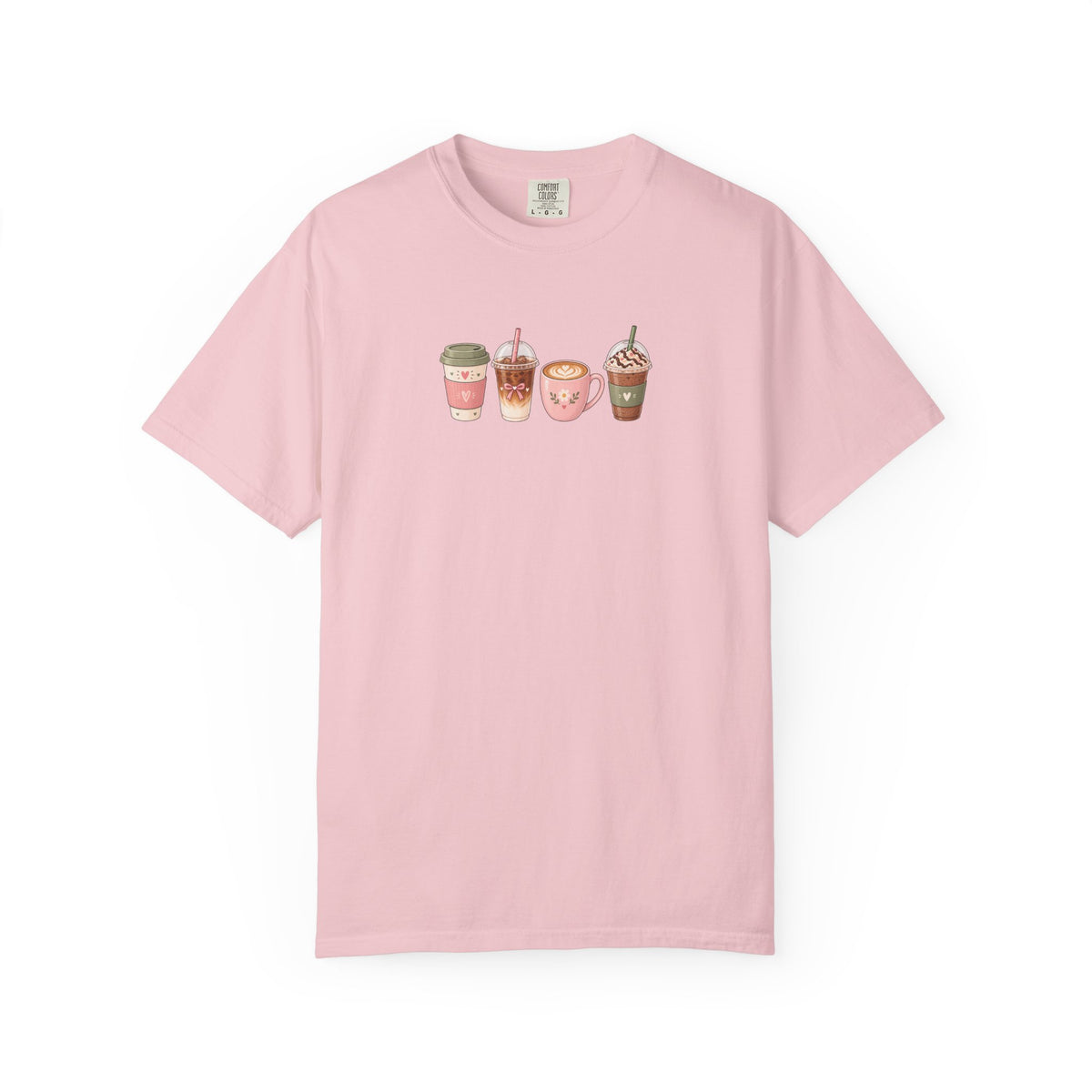 Cafe Drinks Women's Garment-Dyed T-Shirt | Relaxed Unisex Cotton Tee