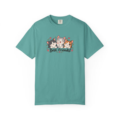 Best Friends Women's Garment-Dyed T-Shirt | Relaxed Unisex Cotton Tee