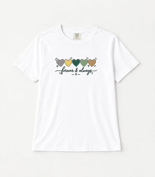 Forever & Always Women's Garment-Dyed T-Shirt | Relaxed Unisex Cotton Tee