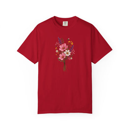 Bouquet Women's Garment-Dyed T-Shirt | Relaxed Unisex Cotton Tee