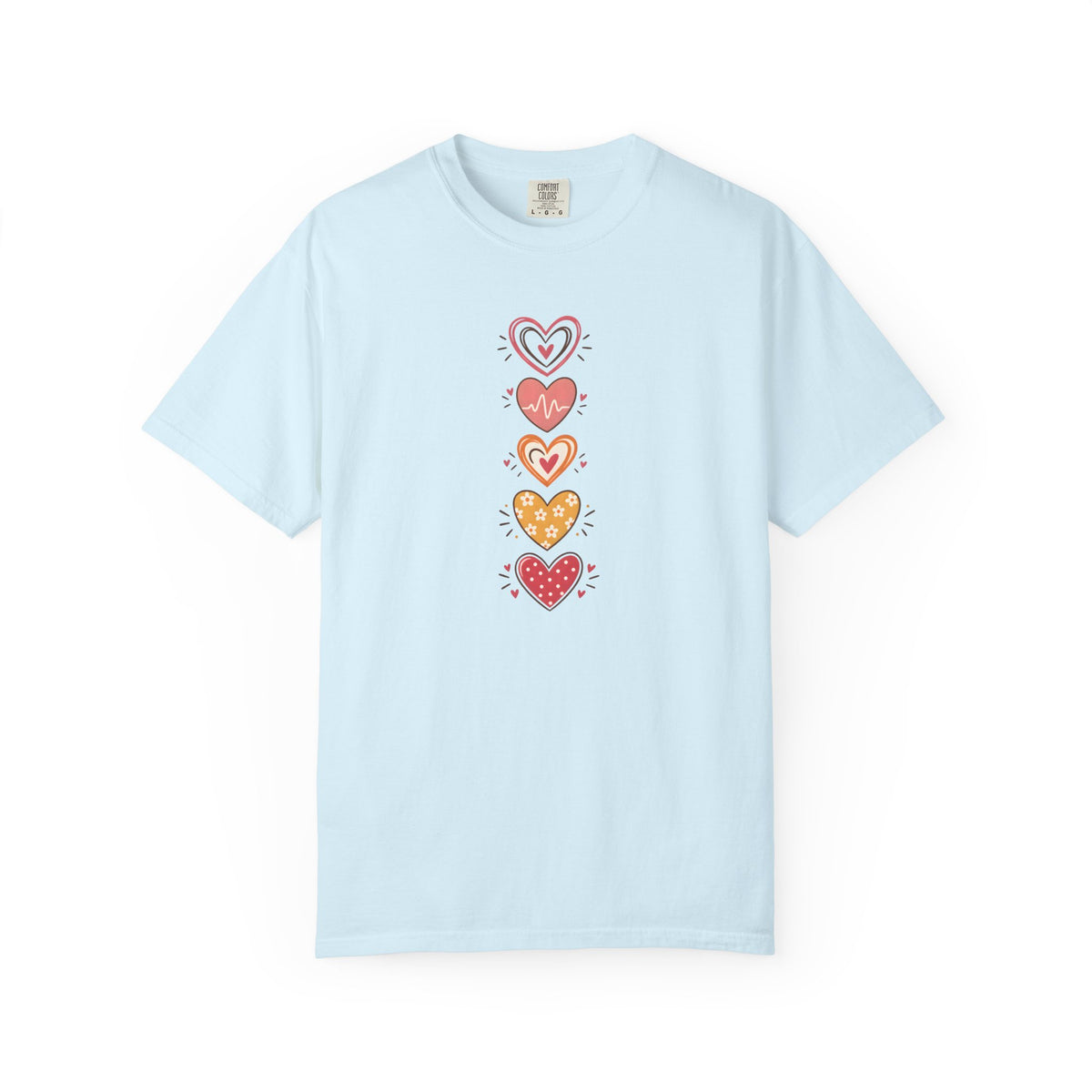 Heart Women's Garment-Dyed T-Shirt | Relaxed Unisex Cotton Tee