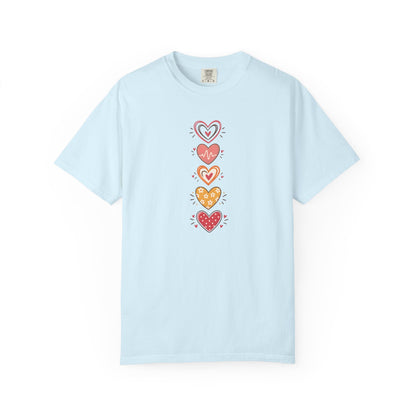 Heart Women's Garment-Dyed T-Shirt | Relaxed Unisex Cotton Tee