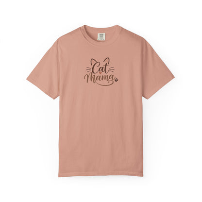 Cat Mama Women's Garment-Dyed T-Shirt | Relaxed Unisex Cotton Tee
