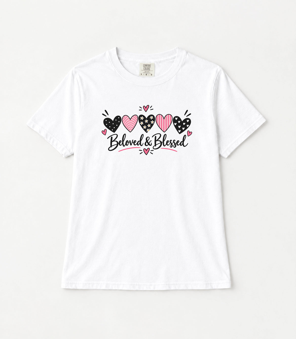 Beloved & Blessed Women's Garment-Dyed T-Shirt | Relaxed Unisex Cotton Tee