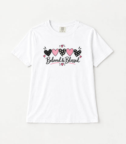 Beloved & Blessed Women's Garment-Dyed T-Shirt | Relaxed Unisex Cotton Tee