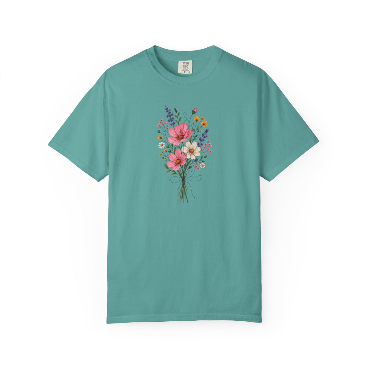 Bouquet Women's Garment-Dyed T-Shirt | Relaxed Unisex Cotton Tee