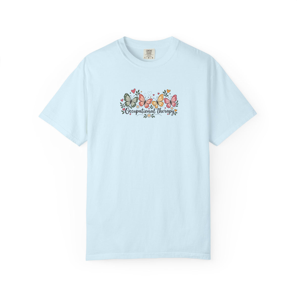 Four Butterflies Women's Garment-Dyed T-Shirt | Relaxed Unisex Cotton Tee
