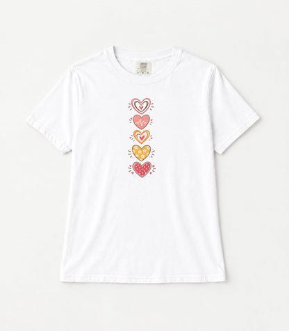 Heart Women's Garment-Dyed T-Shirt | Relaxed Unisex Cotton Tee