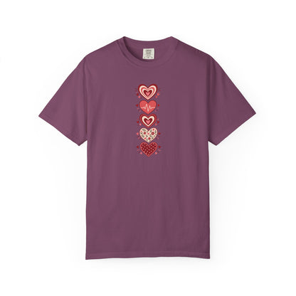 Hearts Women's Garment-Dyed T-Shirt | Relaxed Unisex Cotton Tee