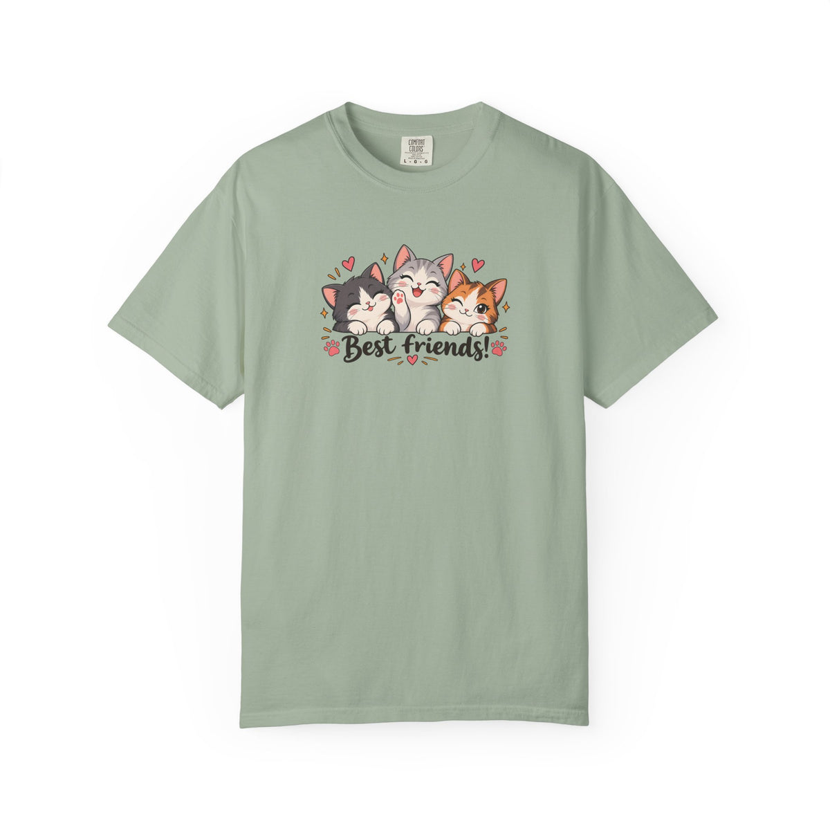 Best Friends Women's Garment-Dyed T-Shirt | Relaxed Unisex Cotton Tee