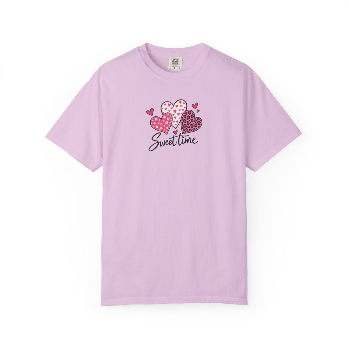 Sweet Time Hearts Women's Garment-Dyed T-Shirt | Relaxed Unisex Cotton Tee