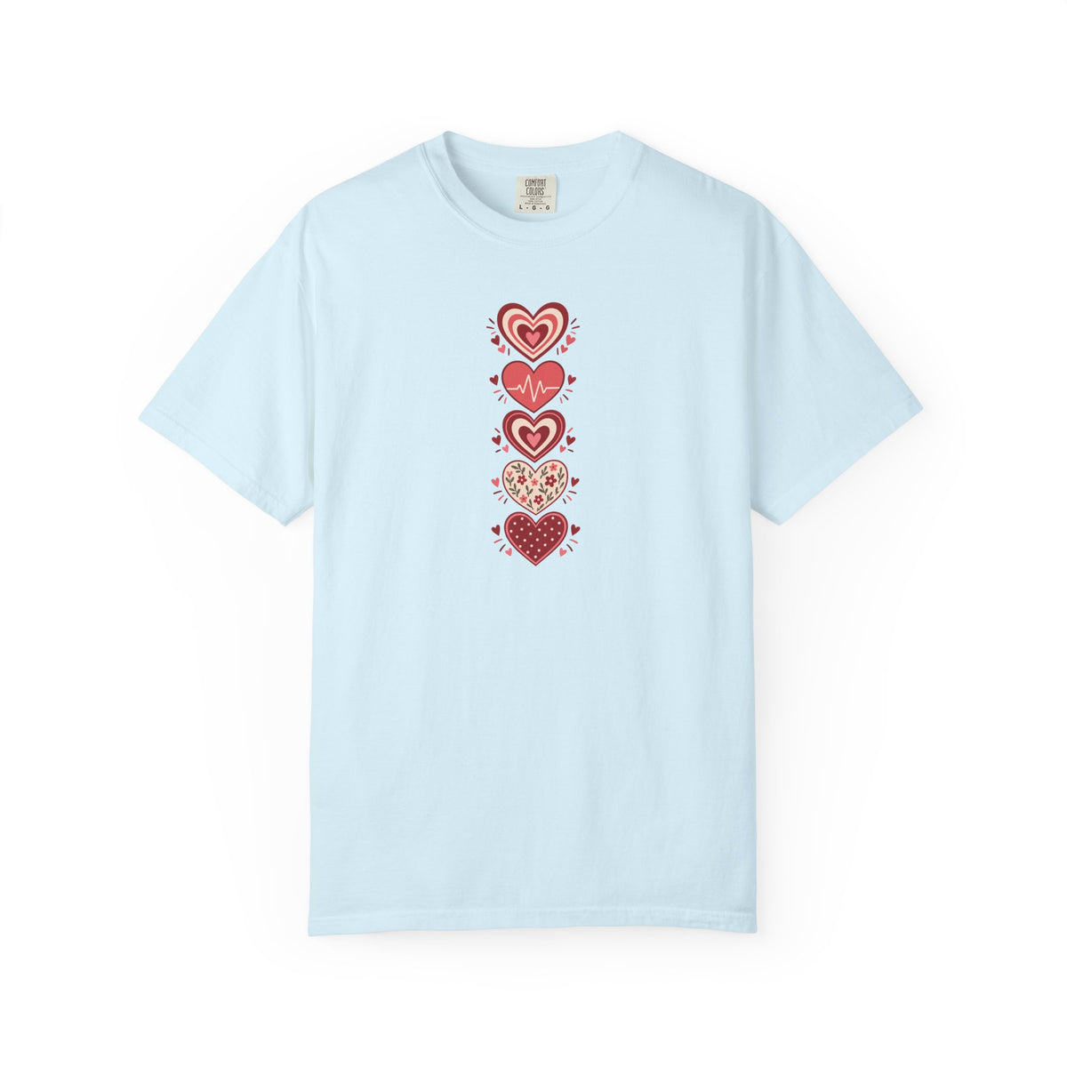 Hearts Women's Garment-Dyed T-Shirt | Relaxed Unisex Cotton Tee