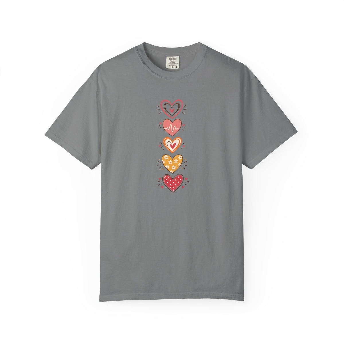 Heart Women's Garment-Dyed T-Shirt | Relaxed Unisex Cotton Tee