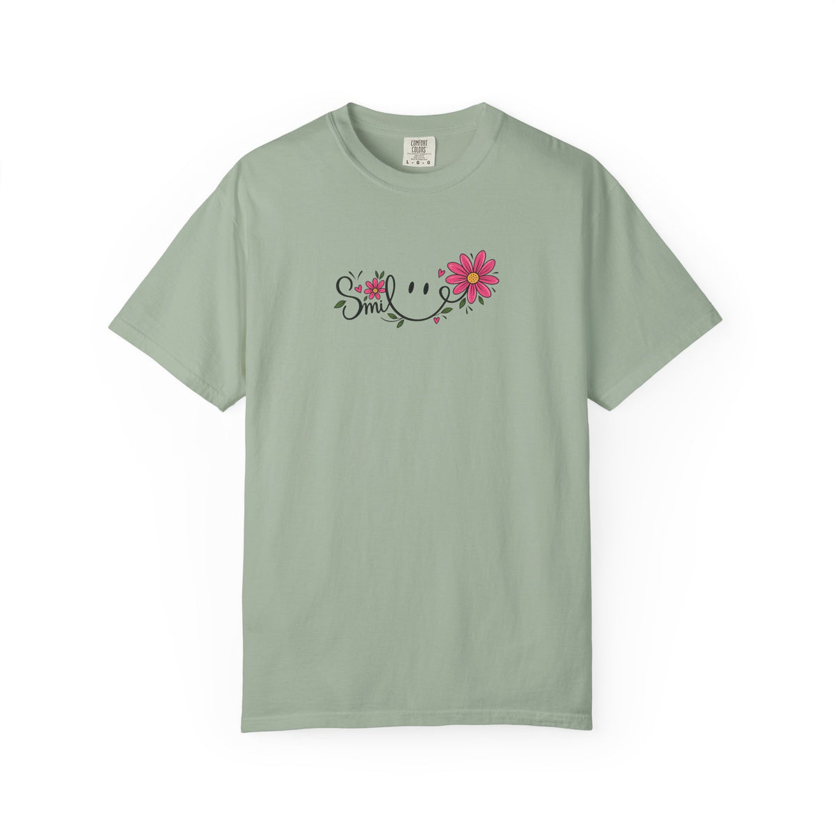 Smile Daisies Women's Garment-Dyed T-Shirt | Relaxed Unisex Cotton Tee
