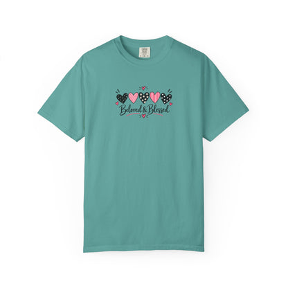 Beloved & Blessed Women's Garment-Dyed T-Shirt | Relaxed Unisex Cotton Tee