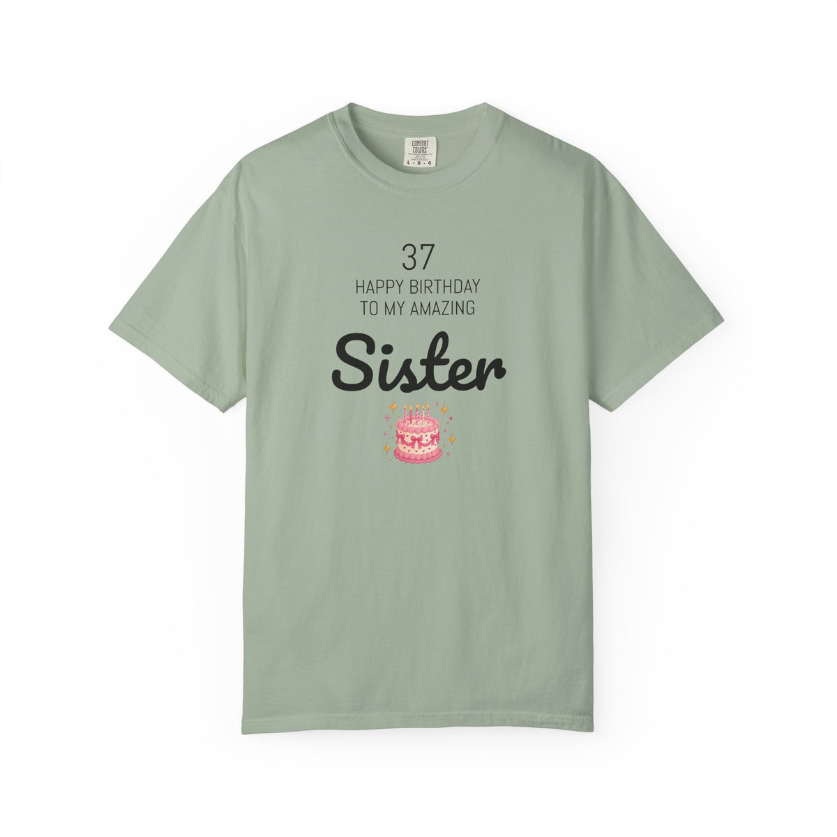 Personalized Birthday Tee | Custom Name or Relation's Name, Age & Message | Garment-Dyed Unisex Cotton