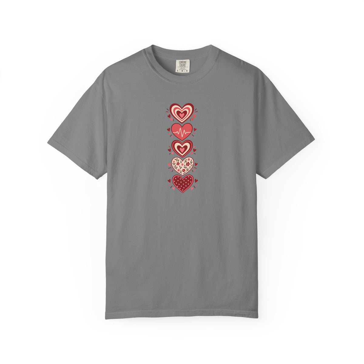Hearts Women's Garment-Dyed T-Shirt | Relaxed Unisex Cotton Tee