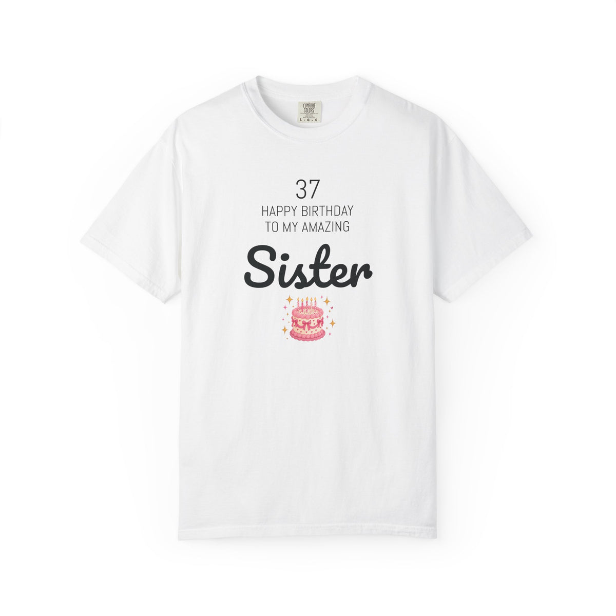 Personalized Birthday Tee | Custom Name or Relation's Name, Age & Message | Garment-Dyed Unisex Cotton