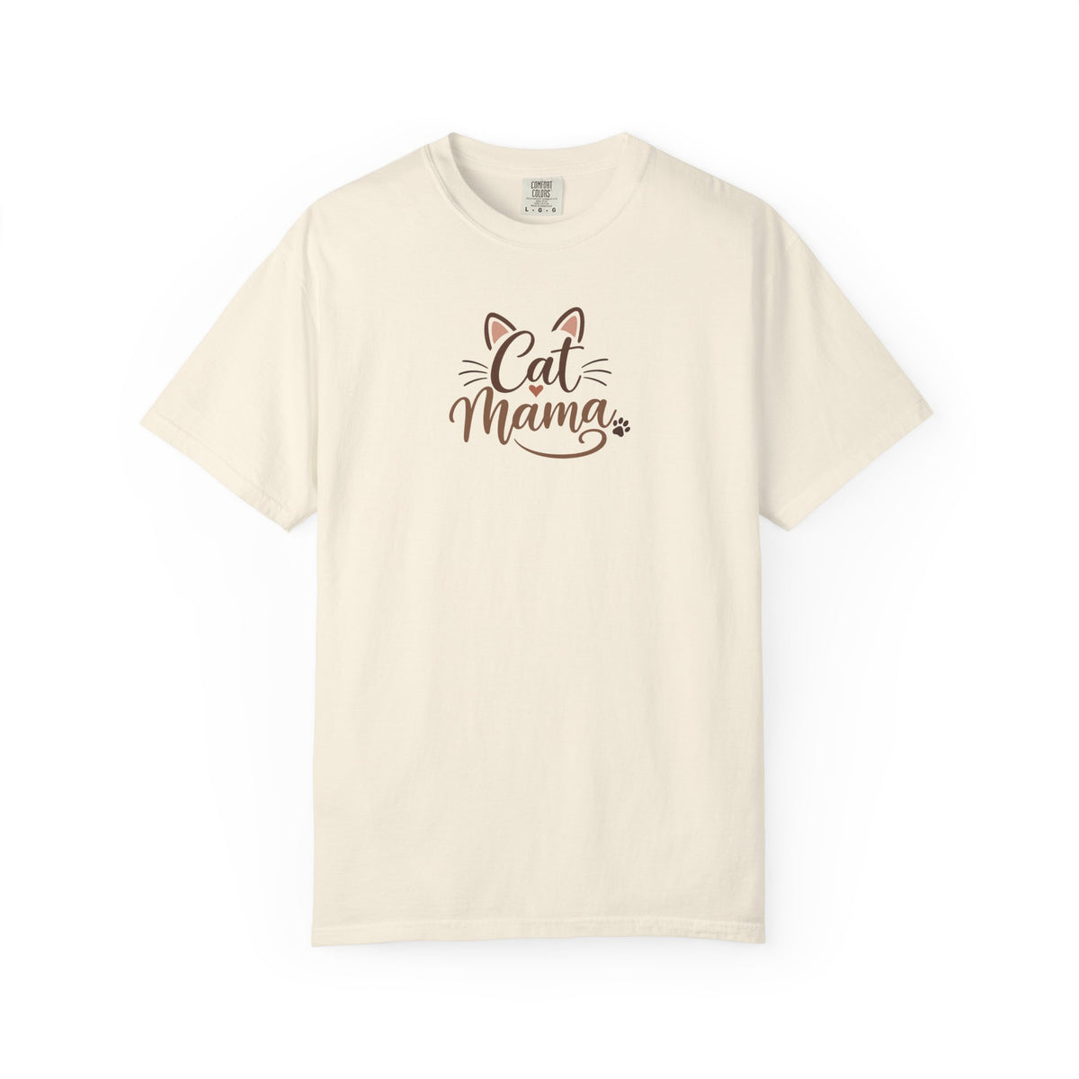 Cat Mama Women's Garment-Dyed T-Shirt | Relaxed Unisex Cotton Tee