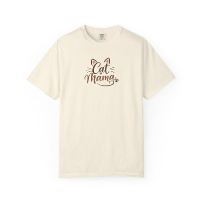 Cat Mama Women's Garment-Dyed T-Shirt | Relaxed Unisex Cotton Tee