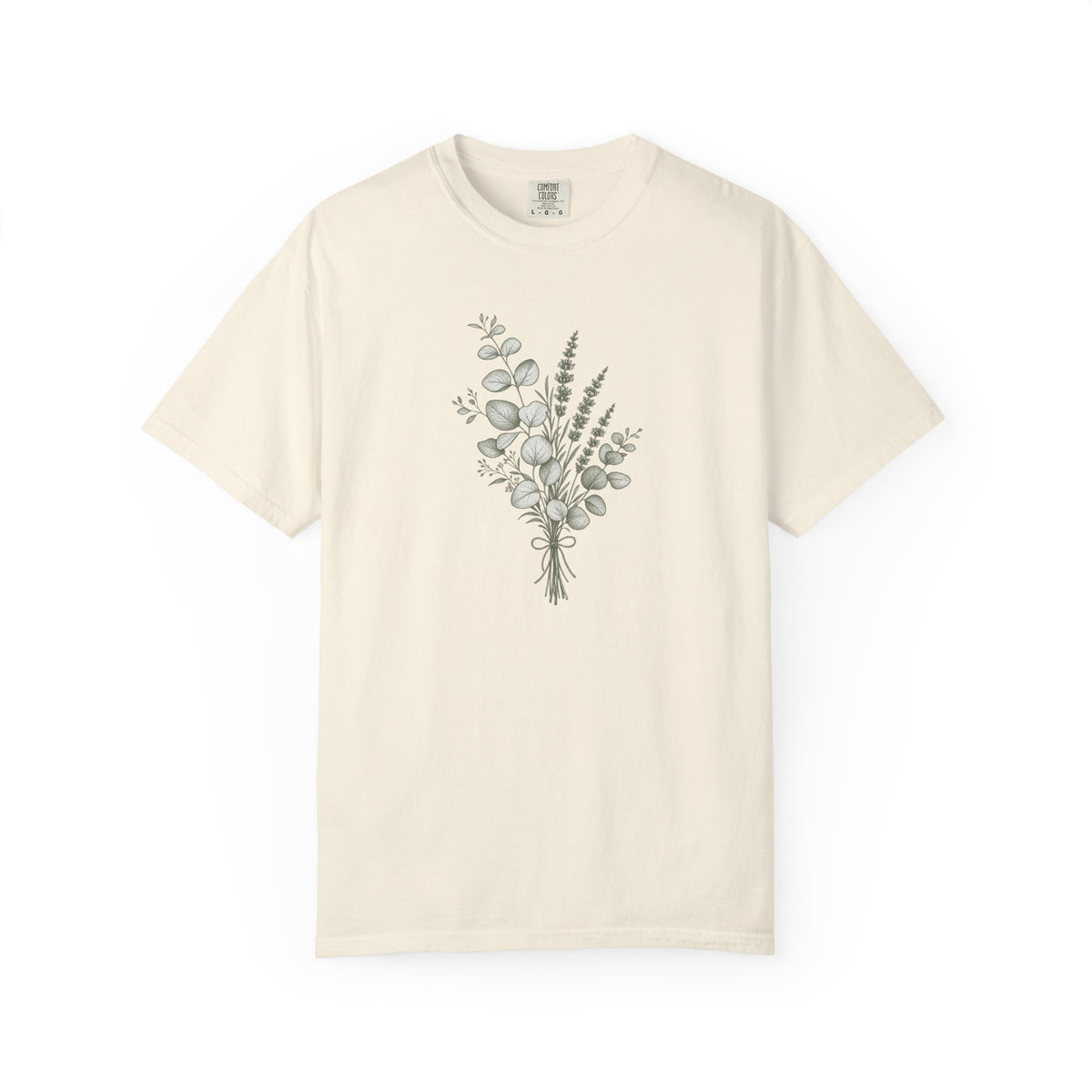 Botanical Bouquet Women's Garment-Dyed T-Shirt | Relaxed Unisex Cotton Tee