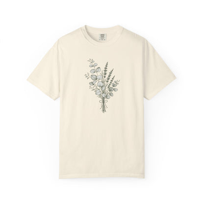 Botanical Bouquet Women's Garment-Dyed T-Shirt | Relaxed Unisex Cotton Tee