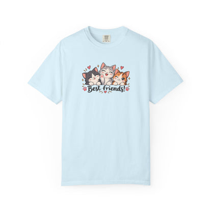 Best Friends Women's Garment-Dyed T-Shirt | Relaxed Unisex Cotton Tee