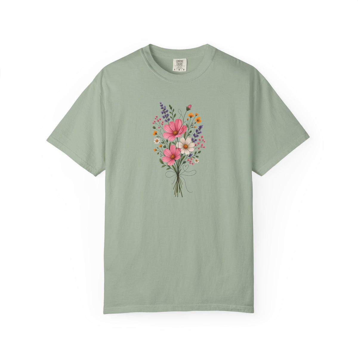 Bouquet Women's Garment-Dyed T-Shirt | Relaxed Unisex Cotton Tee