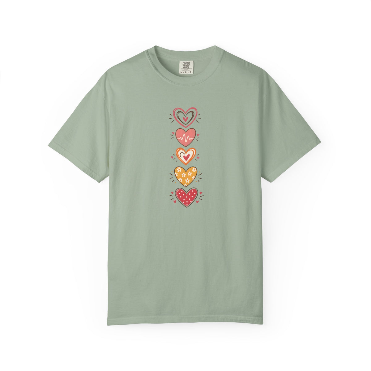 Heart Women's Garment-Dyed T-Shirt | Relaxed Unisex Cotton Tee