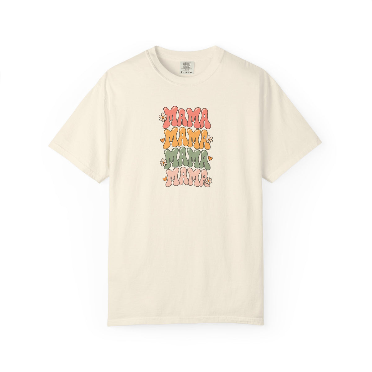 Retro Mama Repeat Women's Garment-Dyed T-Shirt | Relaxed Unisex Cotton Tee