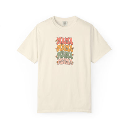 Retro Mama Repeat Women's Garment-Dyed T-Shirt | Relaxed Unisex Cotton Tee