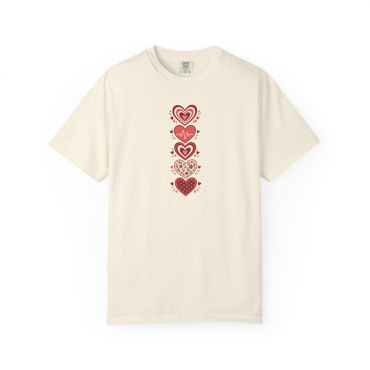 Hearts Women's Garment-Dyed T-Shirt | Relaxed Unisex Cotton Tee