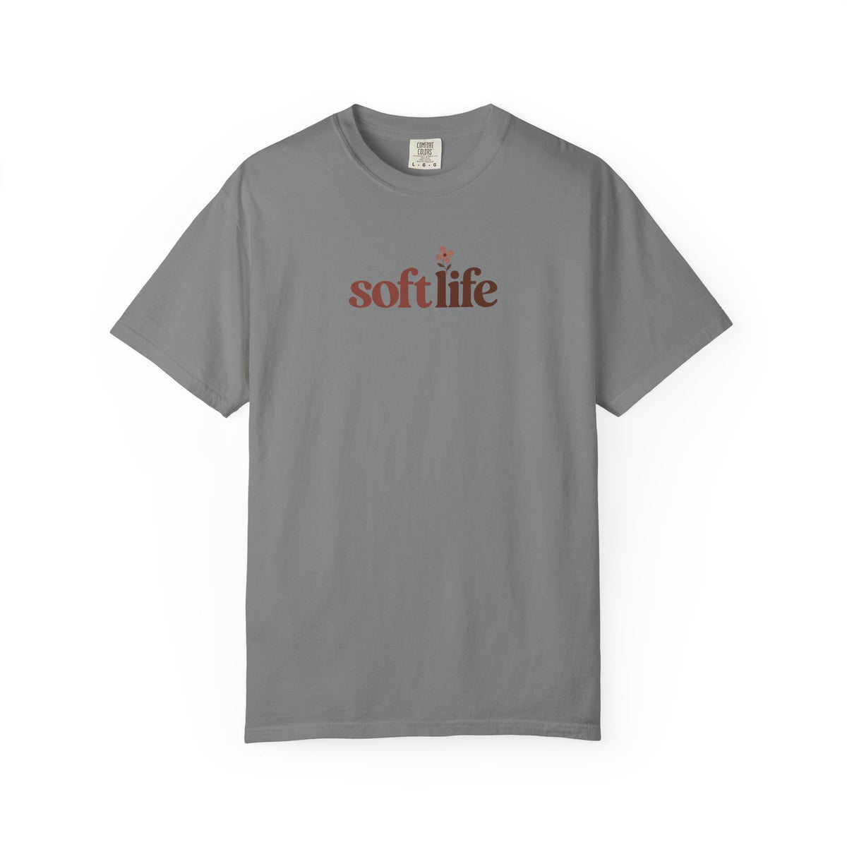 Soft Life Flower Women's Garment-Dyed T-Shirt | Relaxed Unisex Cotton Tee