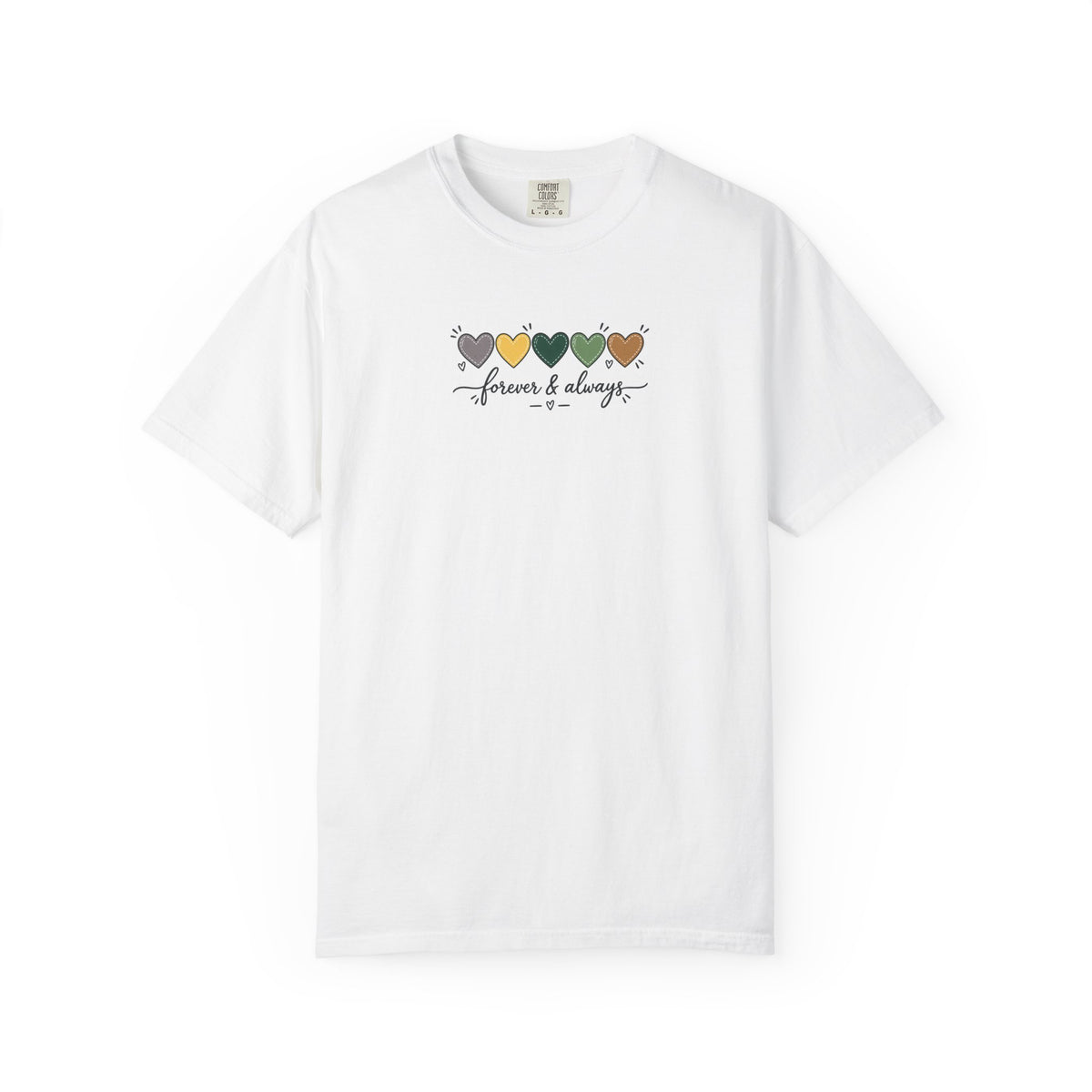 Forever & Always Women's Garment-Dyed T-Shirt | Relaxed Unisex Cotton Tee