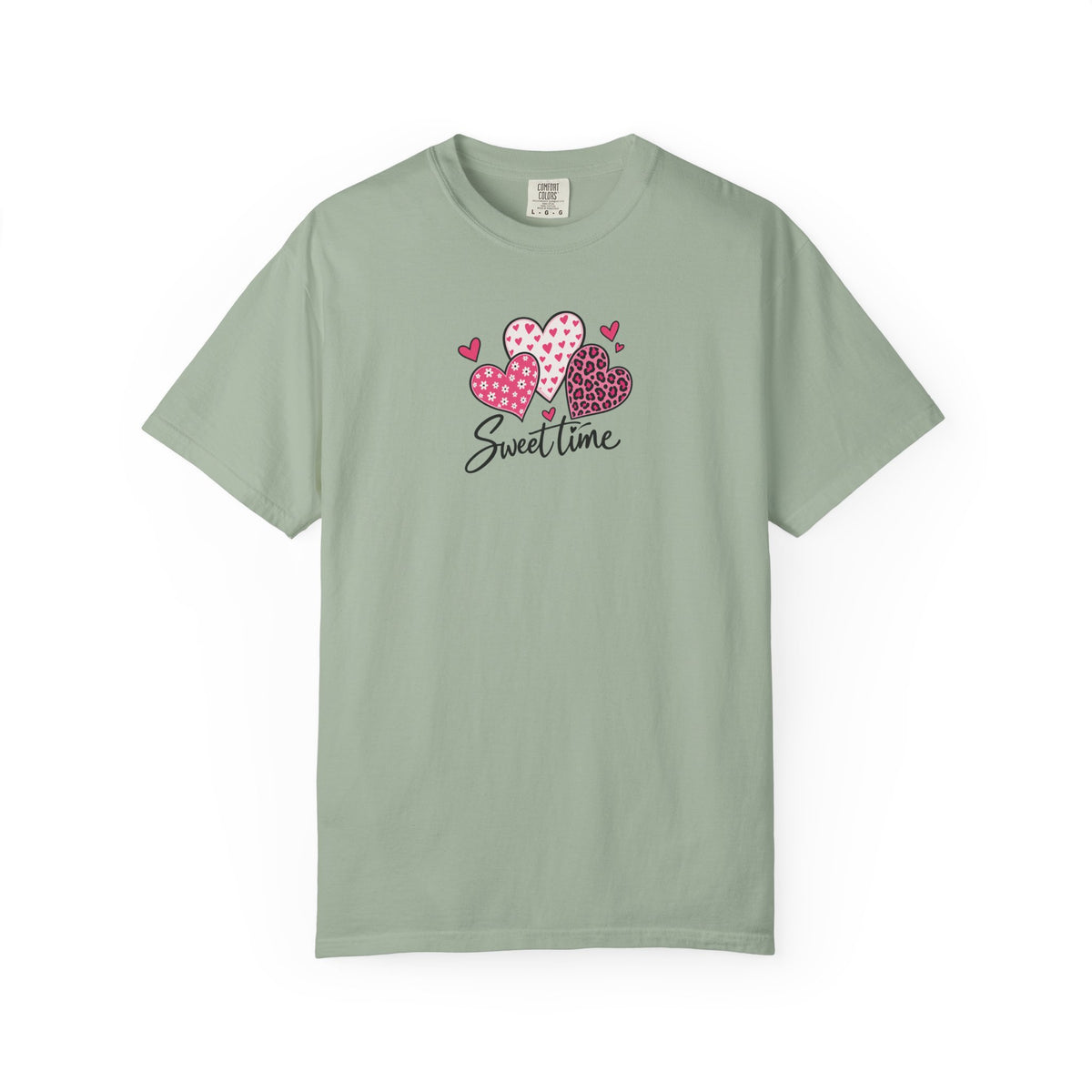 Sweet Time Hearts Women's Garment-Dyed T-Shirt | Relaxed Unisex Cotton Tee