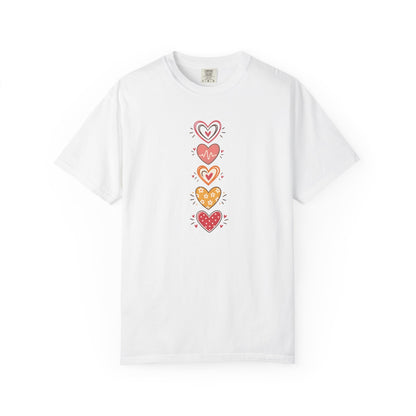 Heart Women's Garment-Dyed T-Shirt | Relaxed Unisex Cotton Tee