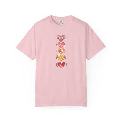Heart Women's Garment-Dyed T-Shirt | Relaxed Unisex Cotton Tee