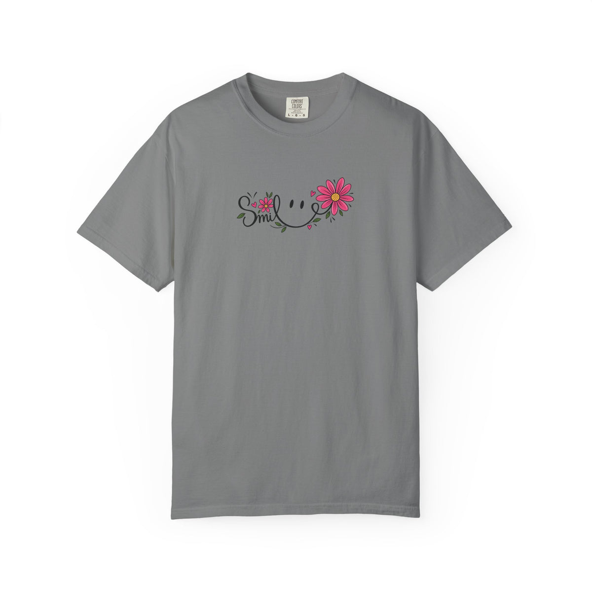 Smile Daisies Women's Garment-Dyed T-Shirt | Relaxed Unisex Cotton Tee
