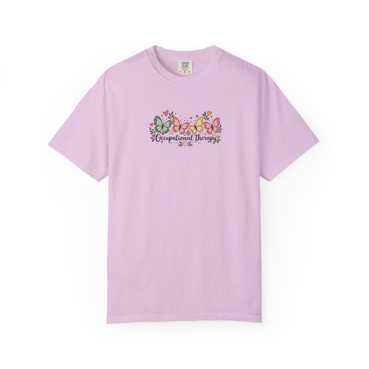 Four Butterflies Women's Garment-Dyed T-Shirt | Relaxed Unisex Cotton Tee
