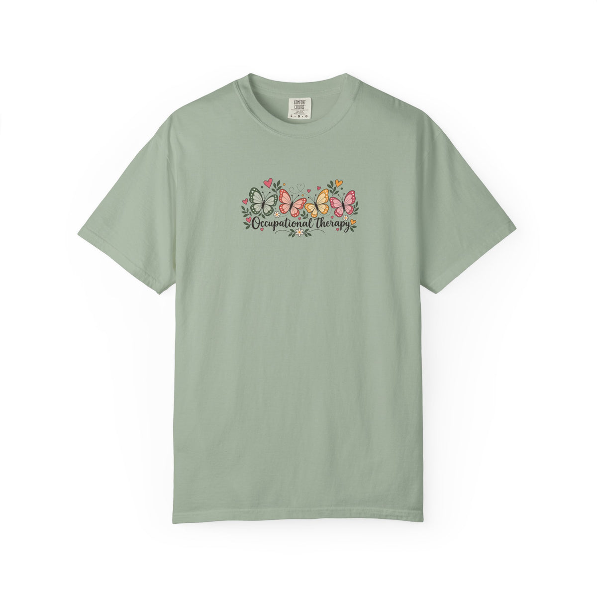 Four Butterflies Women's Garment-Dyed T-Shirt | Relaxed Unisex Cotton Tee