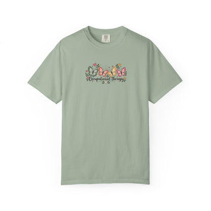 Four Butterflies Women's Garment-Dyed T-Shirt | Relaxed Unisex Cotton Tee