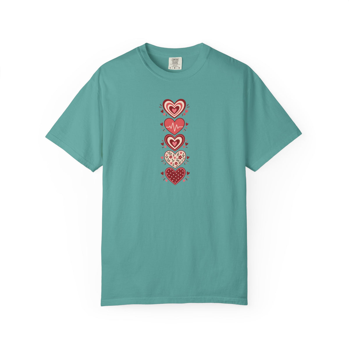 Hearts Women's Garment-Dyed T-Shirt | Relaxed Unisex Cotton Tee