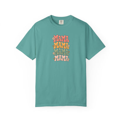 Retro Mama Repeat Women's Garment-Dyed T-Shirt | Relaxed Unisex Cotton Tee