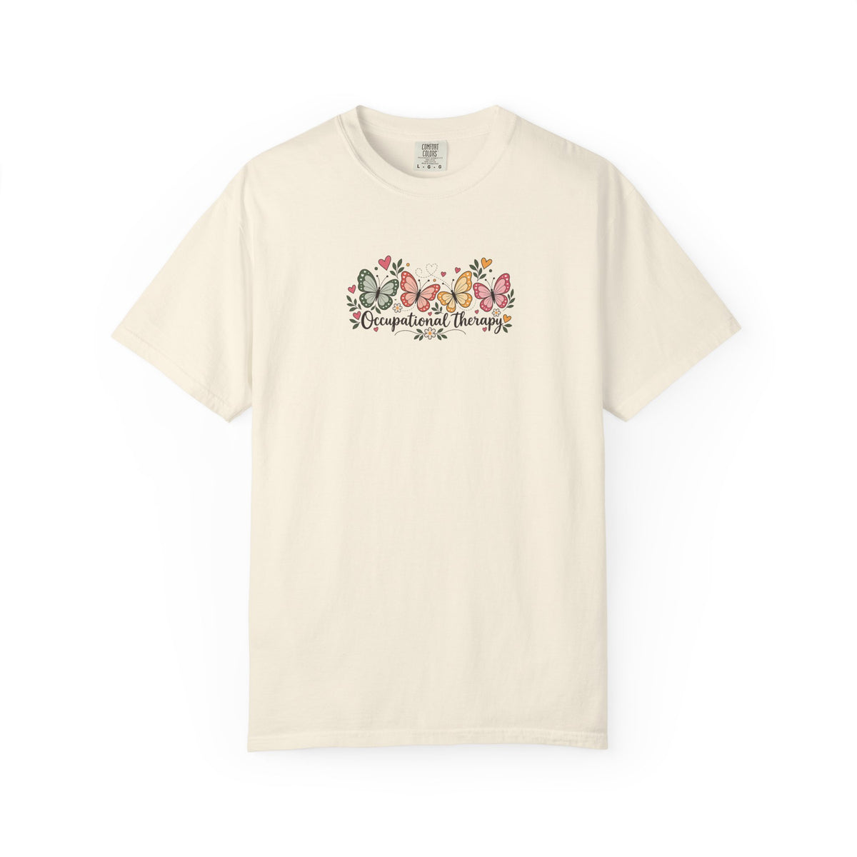 Four Butterflies Women's Garment-Dyed T-Shirt | Relaxed Unisex Cotton Tee