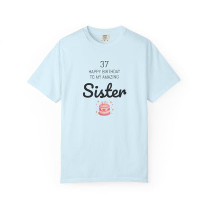 Personalized Birthday Tee | Custom Name or Relation's Name, Age & Message | Garment-Dyed Unisex Cotton